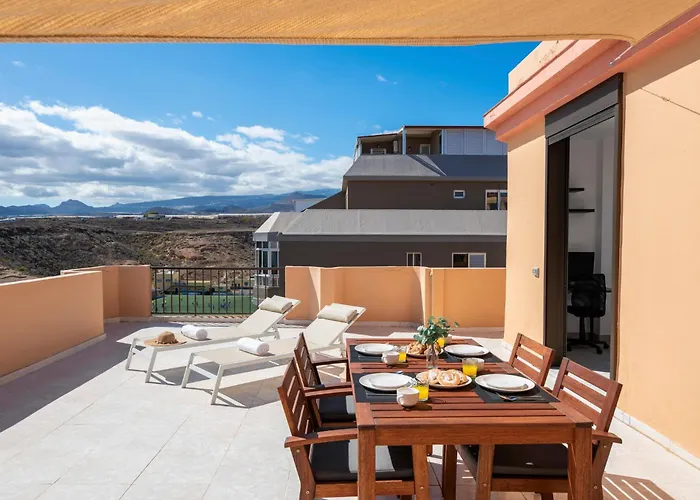 Medano4you Alex Sunset Lounge Penthouse Apartamento El Médano